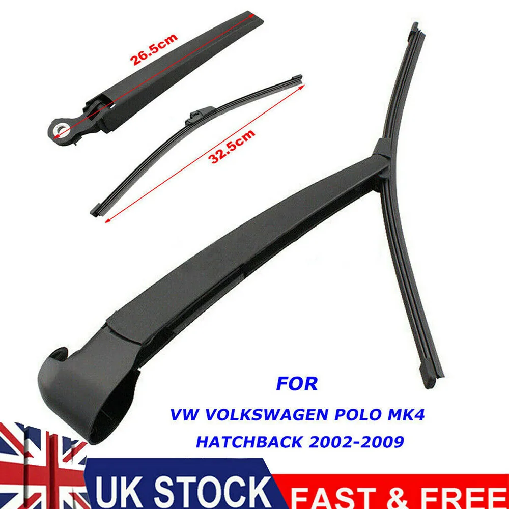 Windscreen Wipers Parts For Volkswagen VW Polo Mk4 Hatchback 2002- 2009 Rear Window Wiper Arm & Blade