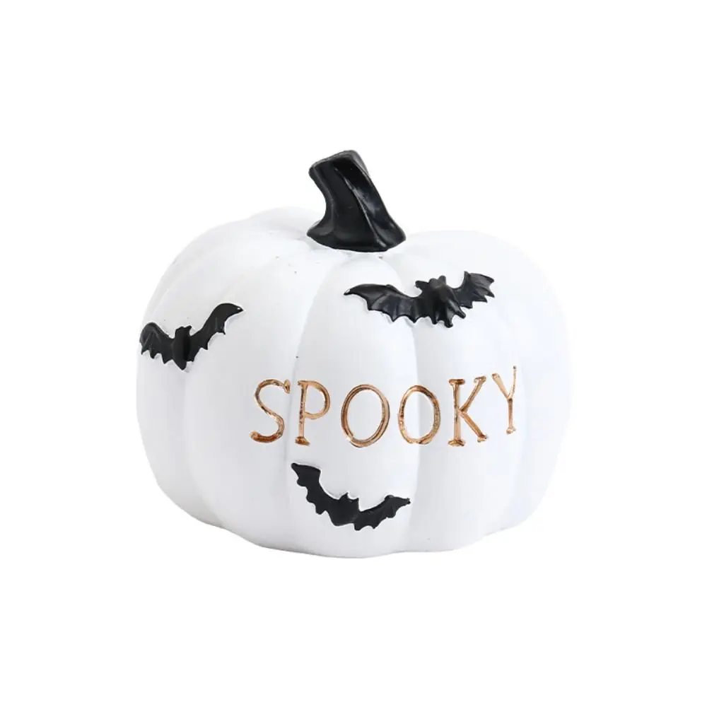 

2024 Cartoon Fall Pumpkin Ornament Atmosphere Horror Halloween Decoration Thanksgiving Harvest Resin Pumpkin Prop