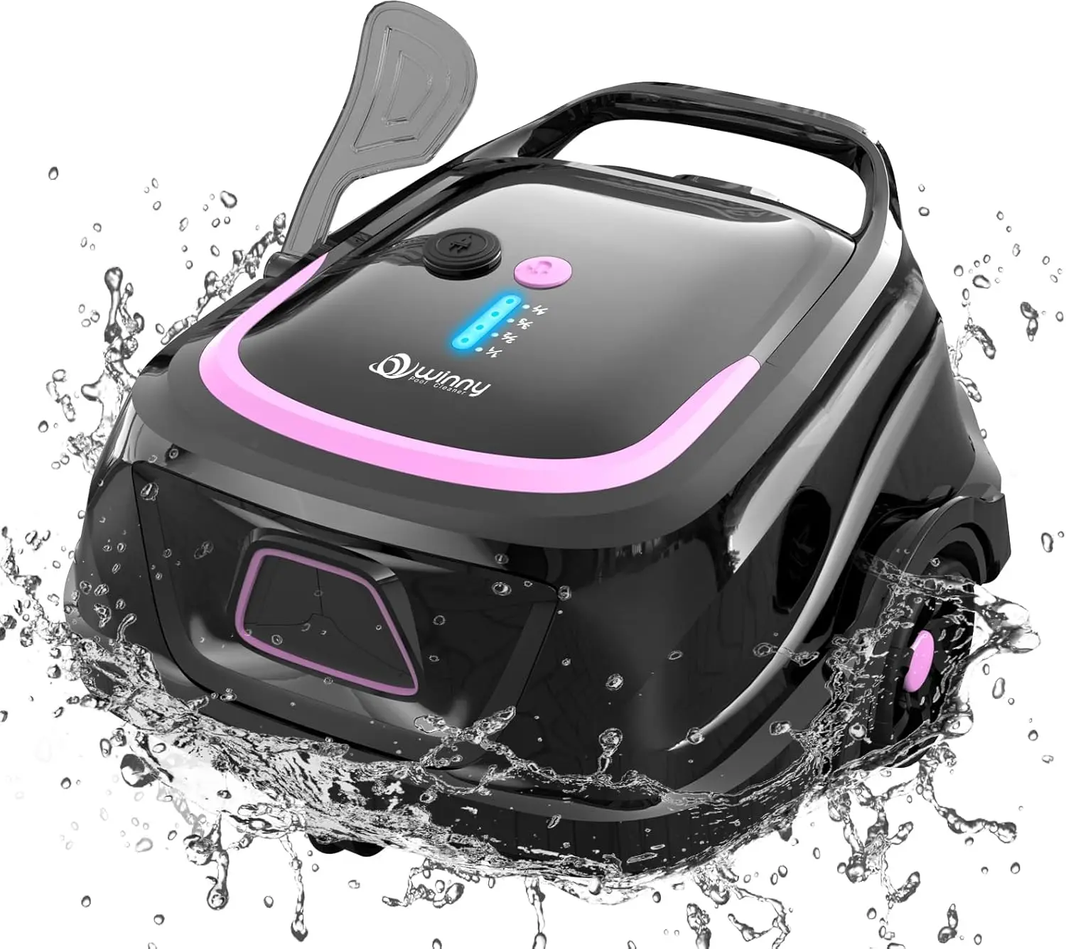 Cordless Robotic Pool Vacuum, Automatic Pool Vacuum Running Time,Powerful Suction