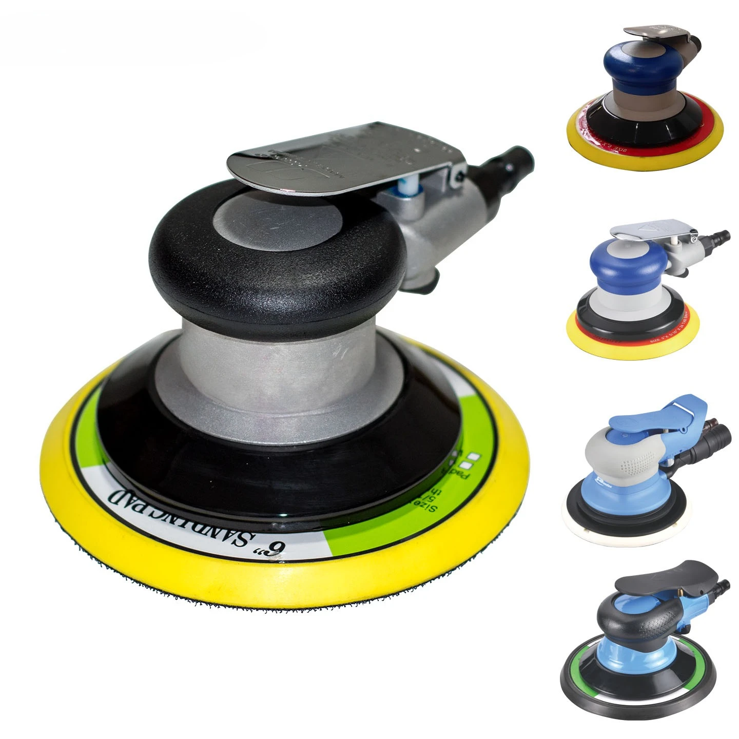 5/6 inch 125/150mm dust-free random track sander polishing machine automotive pneumatic sander