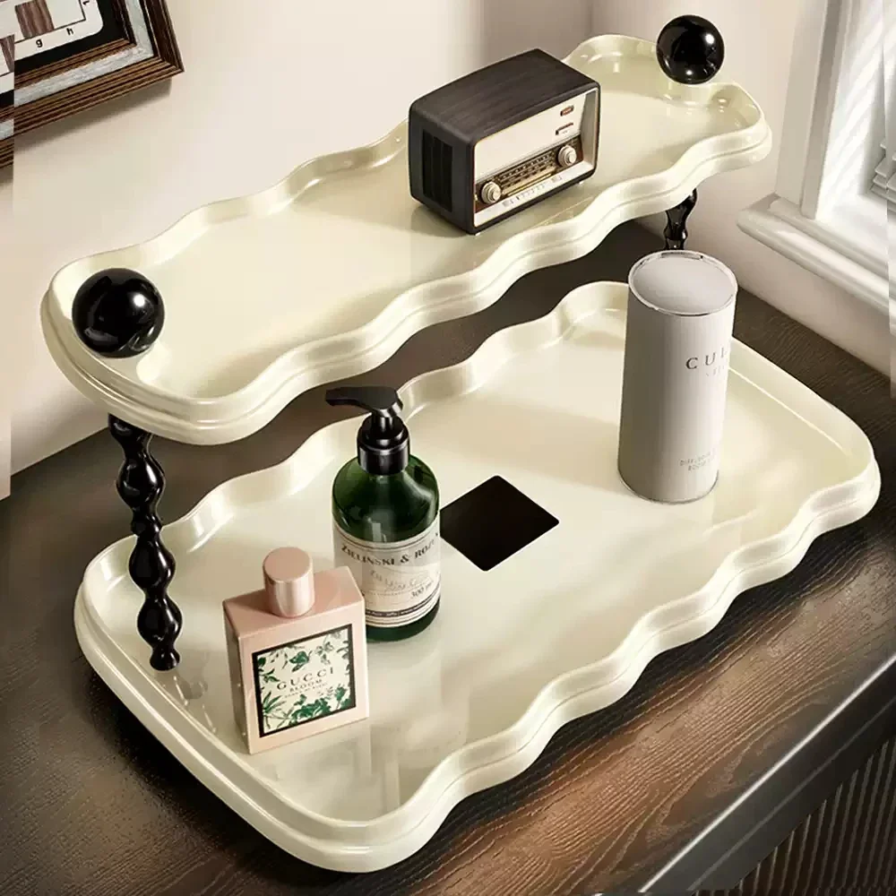 

Bathroom washbasin, cosmetics storage rack, countertop, bathroom, dressing room, light luxury, antique style, bathroom