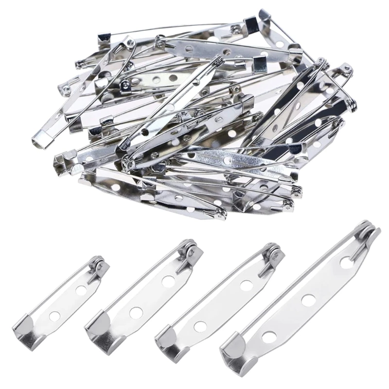 R7UF 300 Brooch Pin Bases for DIY Jewelry Makers and Fabric Crafters