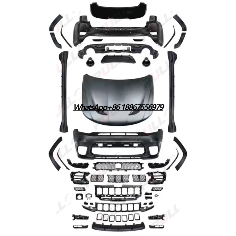 

Car Accessories Modified for jeep GRAND CHEROKEE 14-22 Upgrade to SRT Body Kit Bumpers Side Skirts Hood Eyebrows