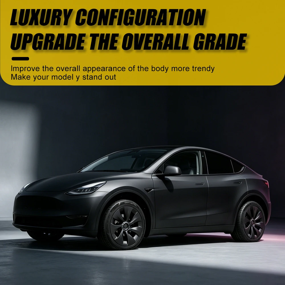 4PCS 19 Inch Hubcap for Tesla Model Y 2020-2024 Performance Replacement Gemini Wheel Cover  Automobile Full Cover Car Accessorie
