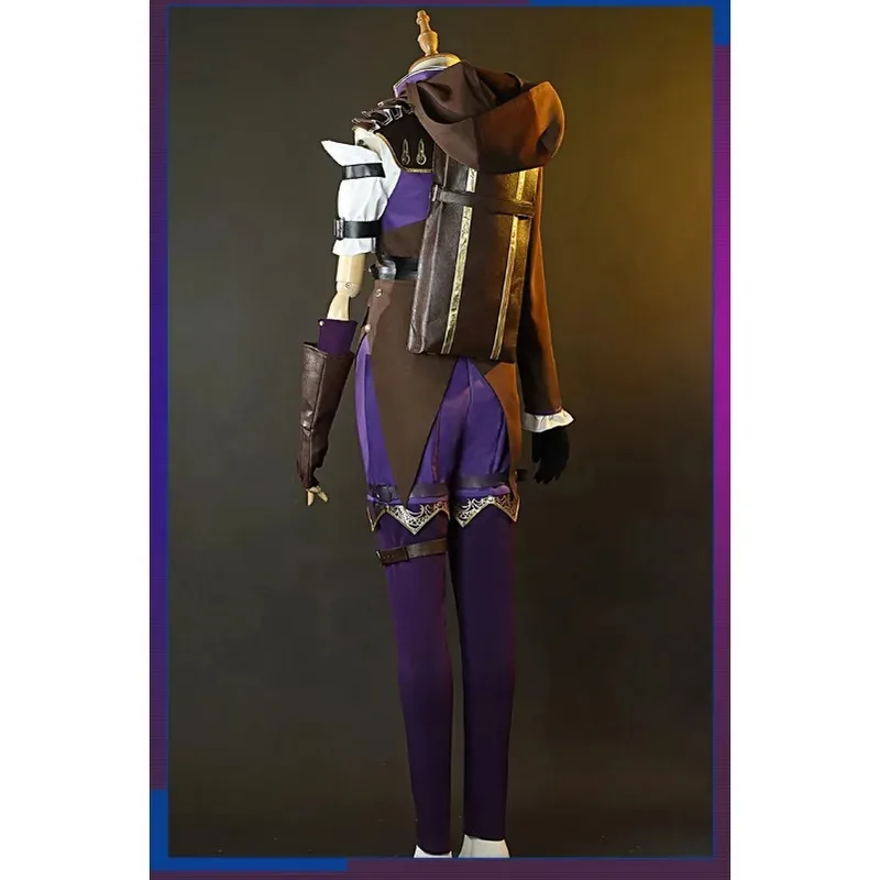Game LOL Violet Battle Of Two Cities Suit Daily Uniform Cosplay Costume Halloween Women Caitlyn Kiramman animea;2'k,8;c'