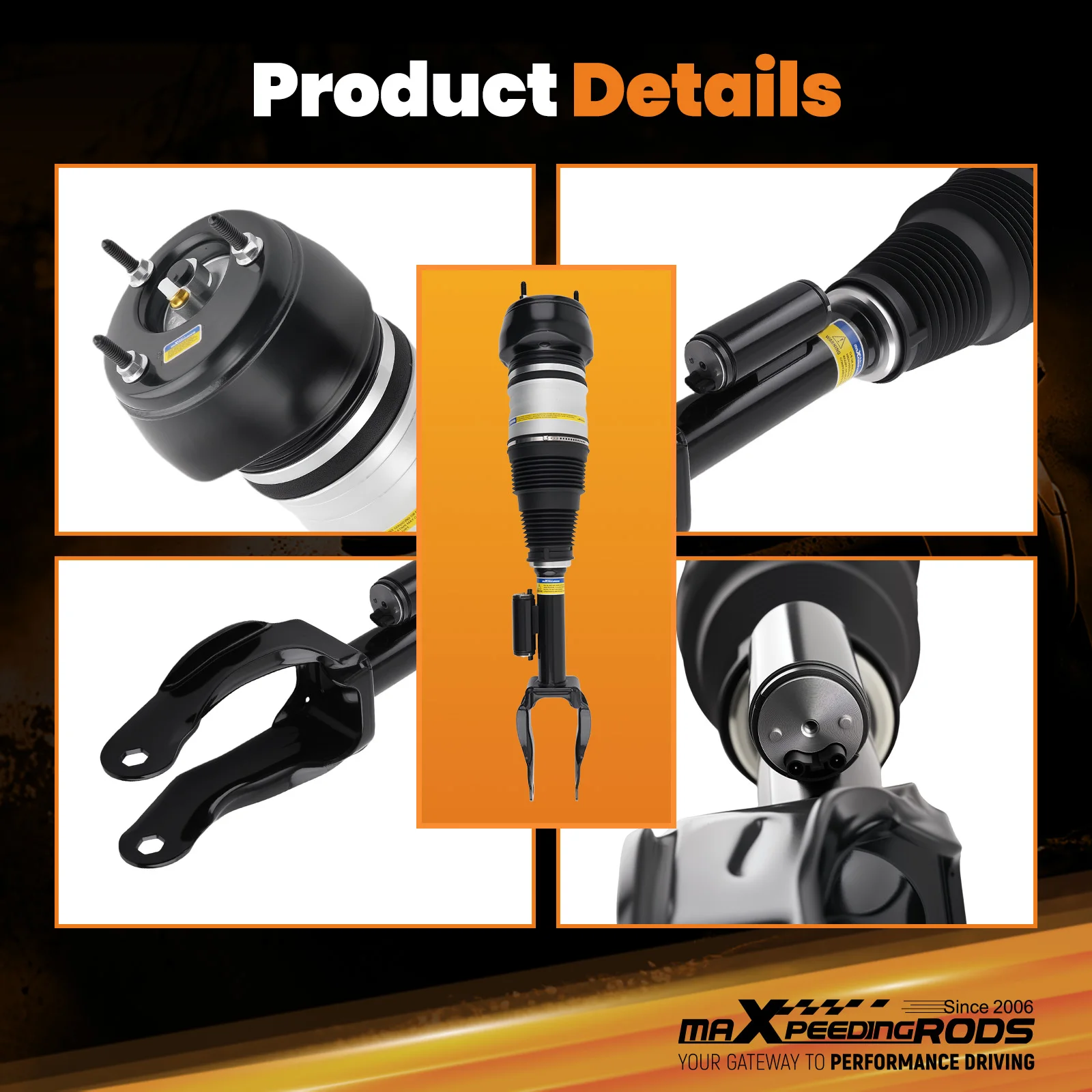 Front LH Air Shock Strut w/ADS For Mercedes ML250 ML350 ML400 ML500 2011-2015