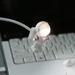 Astronaut Shape Portable USB Powered Night Light Reading Desk Lamp DC 5V LED Light For Computer Laptop PC Lighting Space Lovers