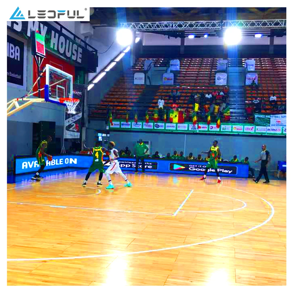 Basketbalveld Cirkelbanner LED-scherm Sport LED-display Reclamemuur tbv