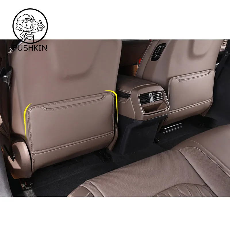 For BYD Han EV DM DMI 2021 2022 2023 Seat Back Car Anti Kick Pad Protector Interior Child Anti Dirty Leather Styling Accessories