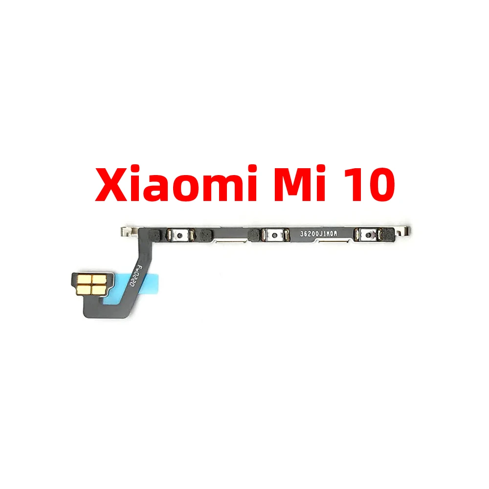 For Xiaomi Mi 10 mi 10 lite Power ON OFF Volume Camera Key Button Switch Flex Cable Replacement