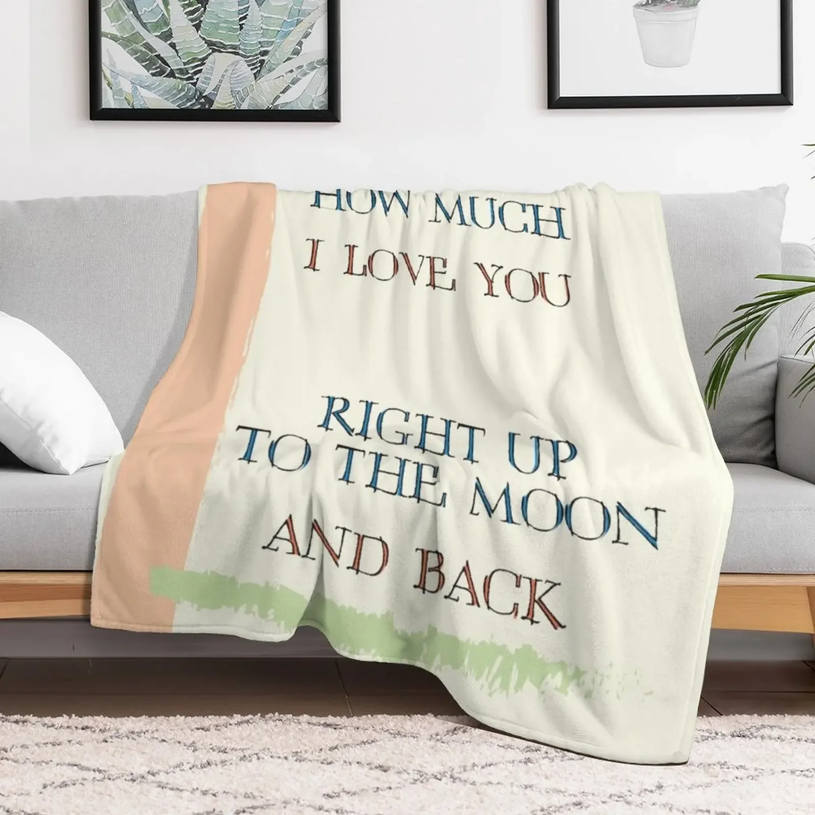 Guess How Much I Love You Throw Blanket for sofa Soft Beds Blankets