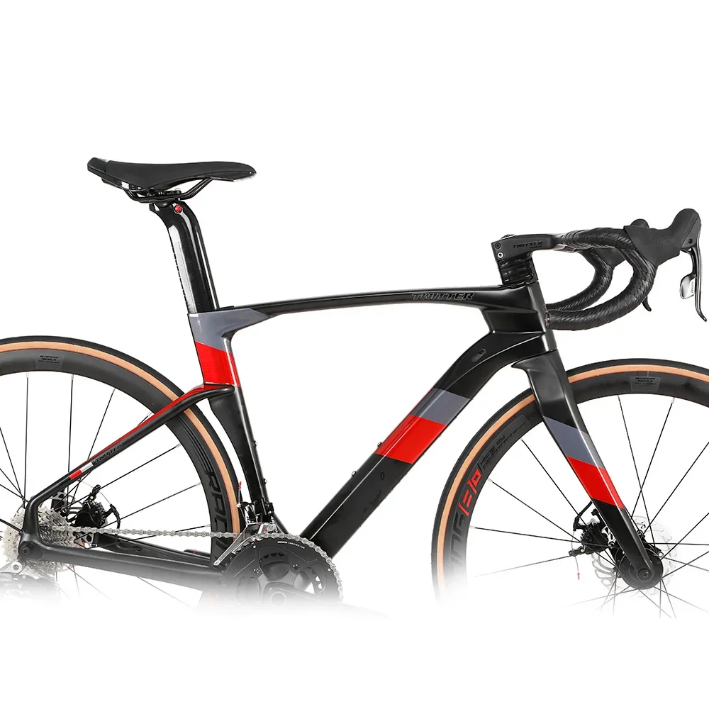 New Coming 700C Carbon Fiber Cyclocross Road Bike With Rival 22speed Disc Brake Aero Racing Bike OEM