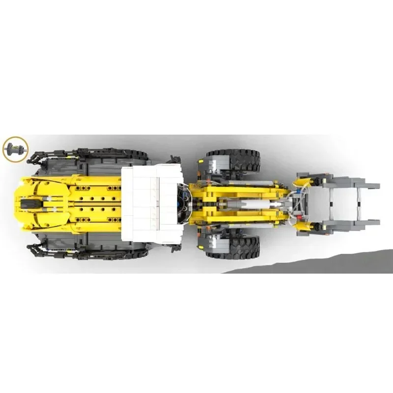 MOC- 144746   Ensemble de chargeuse-pelleteuse électrique, bloc de construction modèle • 2498 pièces, blocs de construction pour adultes et enfants, jouet personnalisé d'anniversaire, cadeau