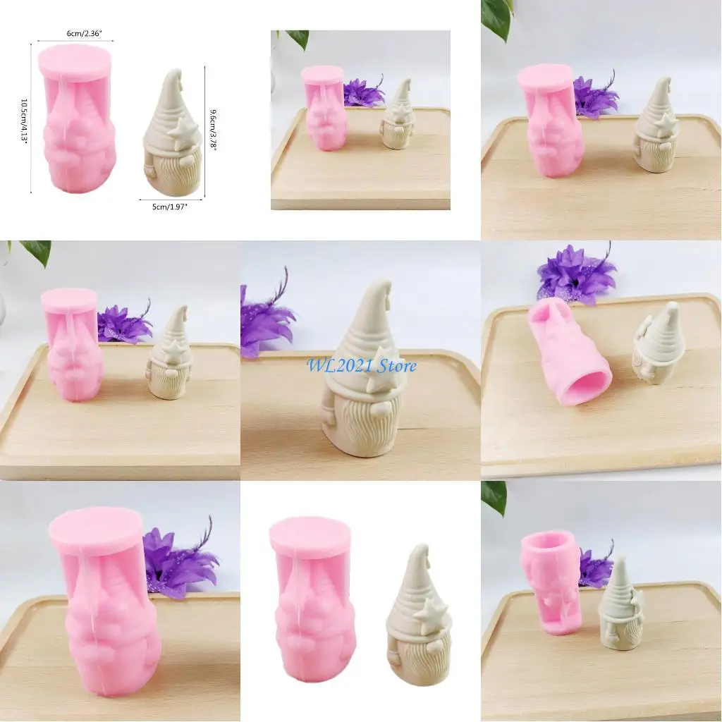 

G5GC Star Santa Silicone Mold Christmas Gnome Mold DIY Handmade Craft