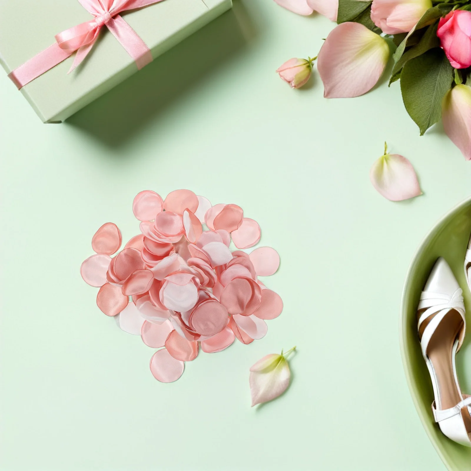 

Wedding Party Decoration Artificial Rose Petals Romantic Faux Flower Petal Table Scatter Supplies for Home Event