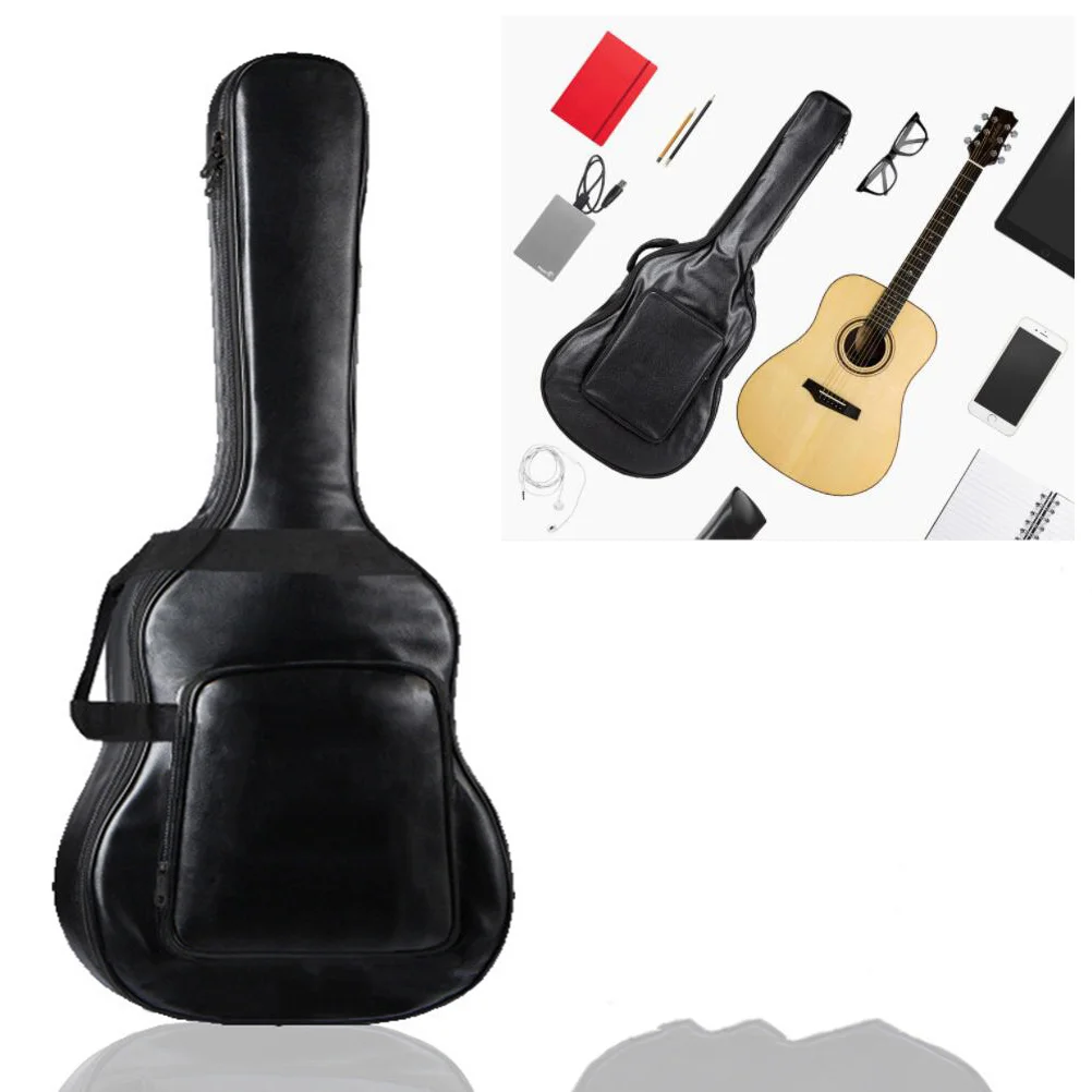 

1Pcs 41 Inch Guitar Bag Heavy Duty Double Shoulder Strap Ergonomic Design Acoustic Guitar Case Outdoor Performance Travel