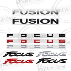 For Ford Focus Fusion Logo ST Line MK2 MK3 MK4 Lettering Metal Badge Stickers Car Rear Trunk Body Emblem Auto Accessories