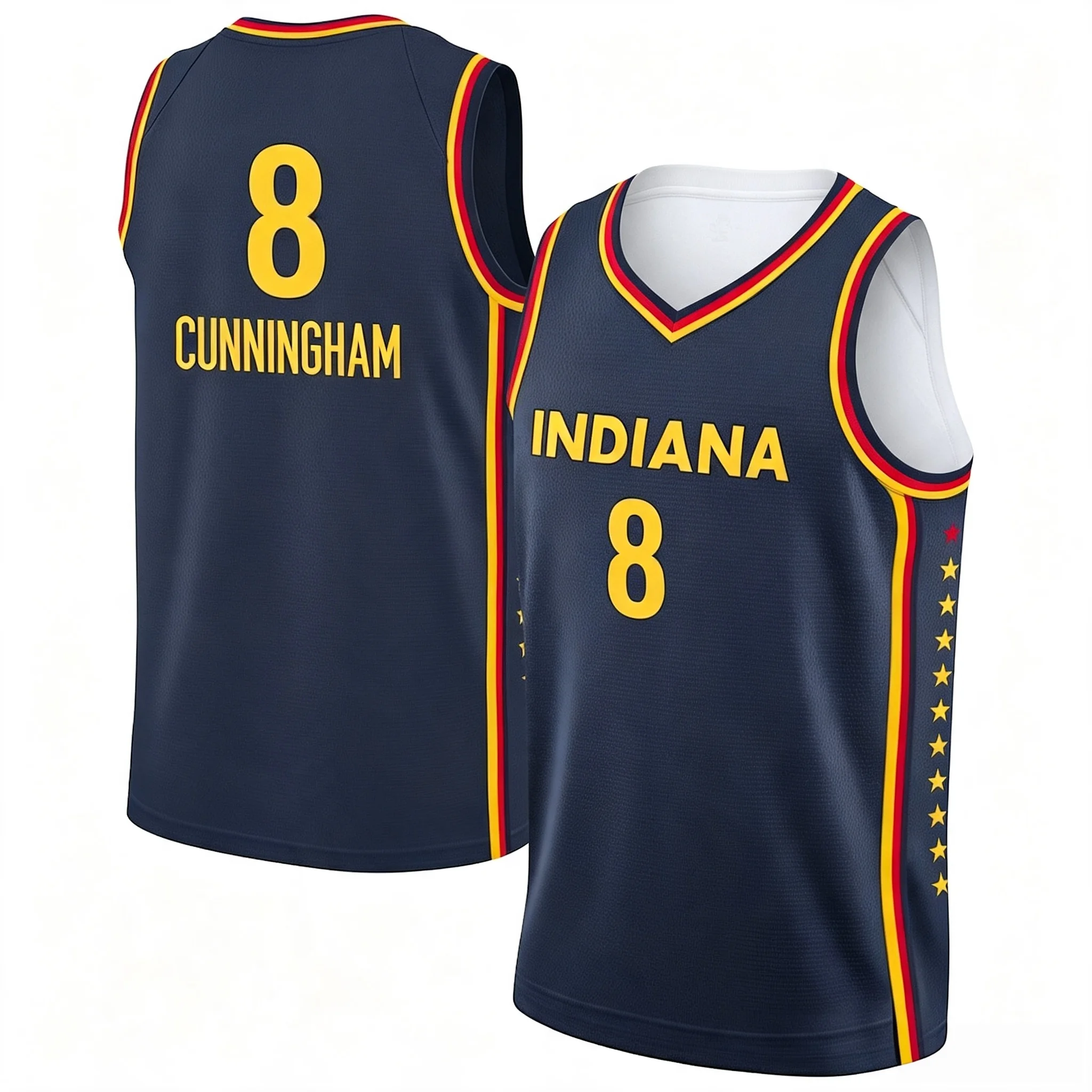2026 Indiana Sophie Cunningham Basketball Jersey Breathable Causal Athletic Top Street-wear Sports Vest Family Family Kids Tees