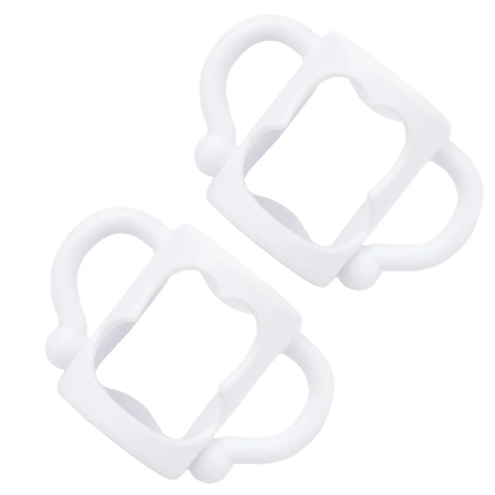 2 Pcs Bottle Handle Baby Accessory Infant Feeding Milk Silicone for Clip Silica Gel Milking Easy to Clean Small Hands