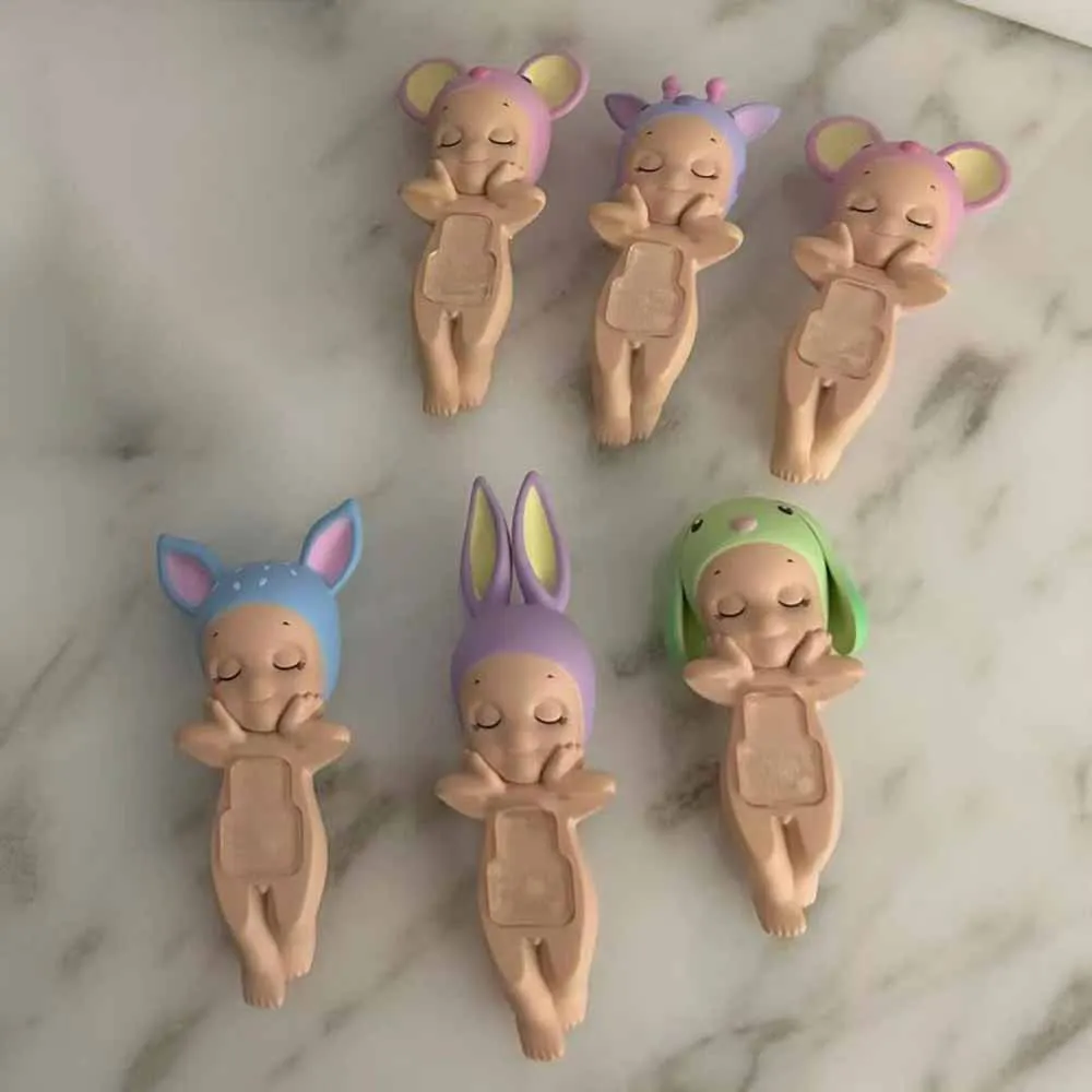 Sonny Angel Sleeping Angel Series กล่องตาบอดแฟชั่นเล่น Kawaii มินิอะนิเมะตัวเลขของเล่นตกแต่ง Limited Edition Surprise กล่อง