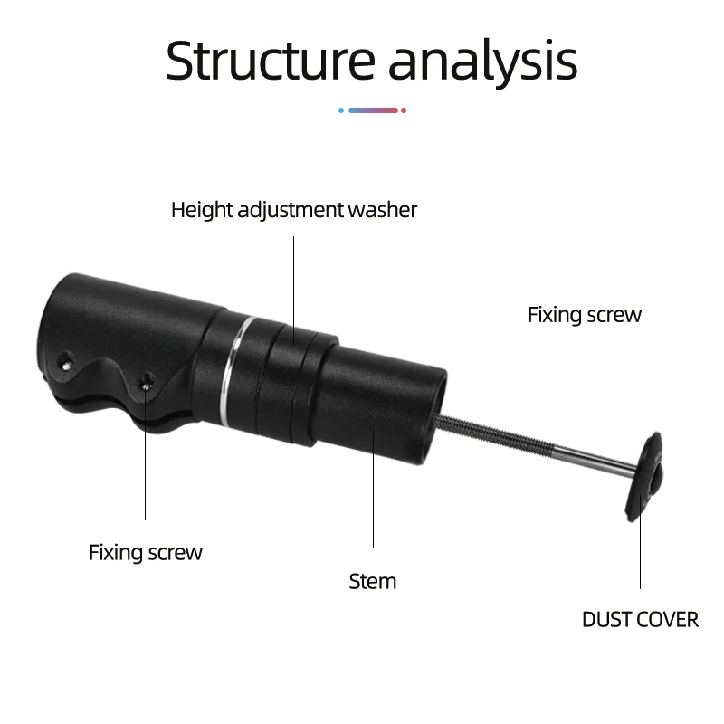 ويك دراجة شوكة الجذعية صعود 125 مللي متر دراجة الجذعية الارتفاع موسع الطريق دراجة هوائية جبلية المقود رفع محول الدراجات