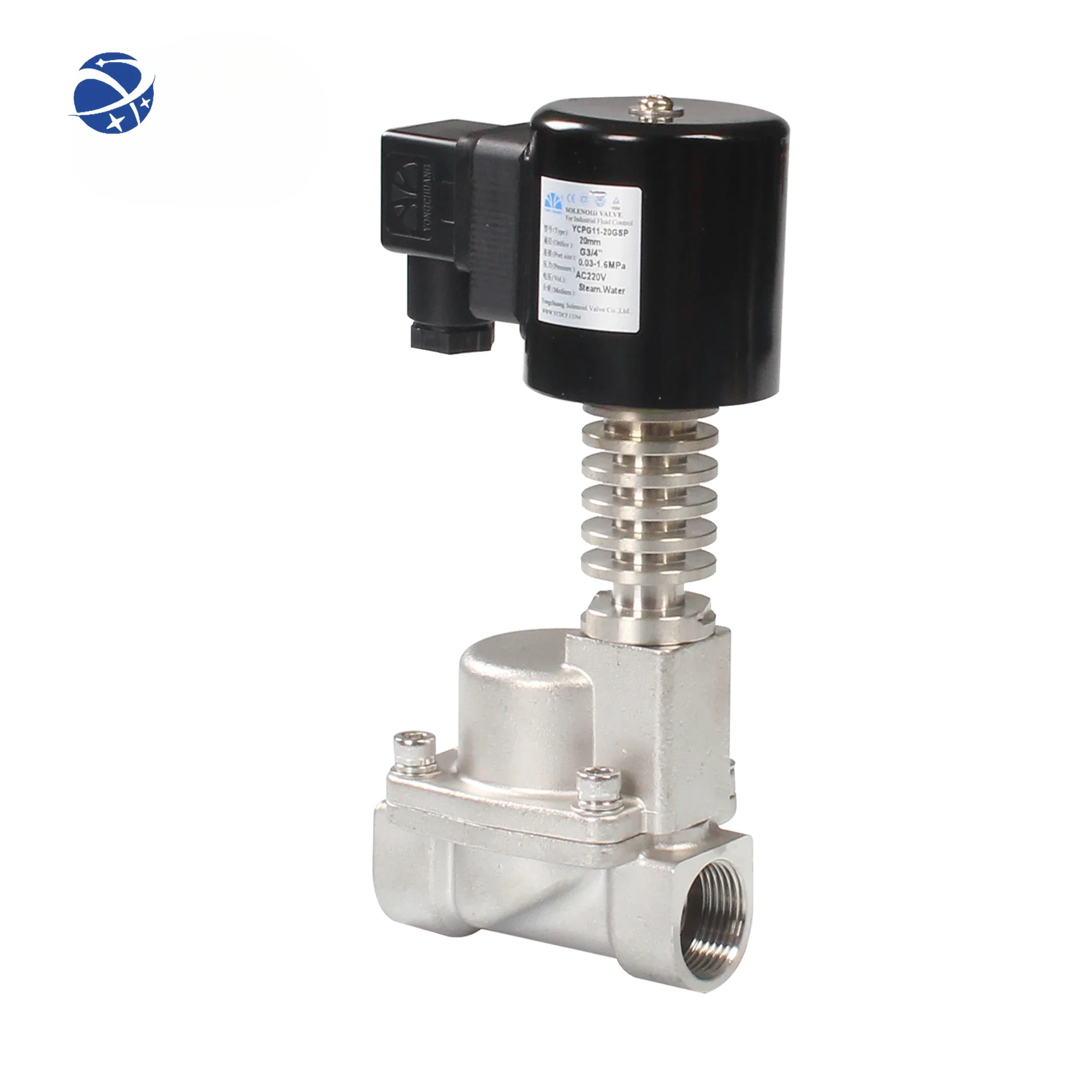 Yongchuang  YCPG11 high temperature piston steam oil burner stainless steel solenoid valve 24v 220vac