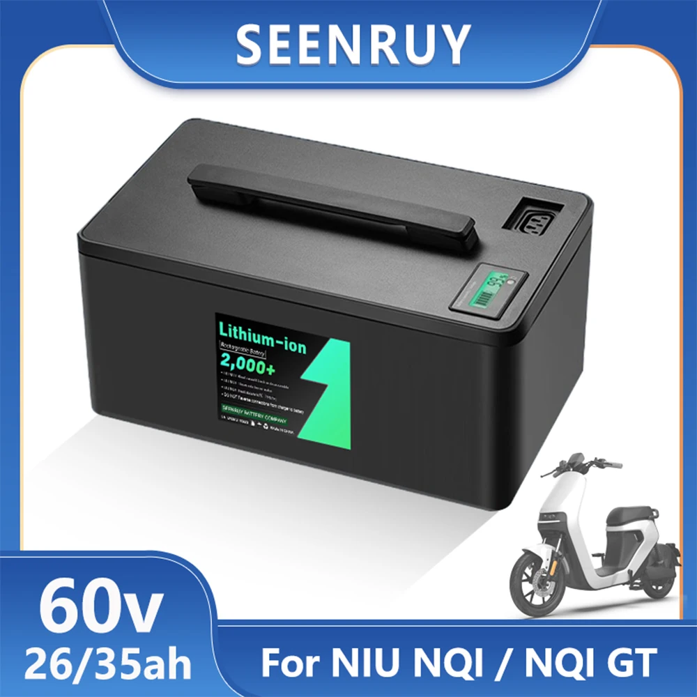 

NIU Lithium Battery Pack Original Replacement Li-ion 60V 26Ah 35Ah For NQI NQI GT Electrict Scooter with 5A Charger