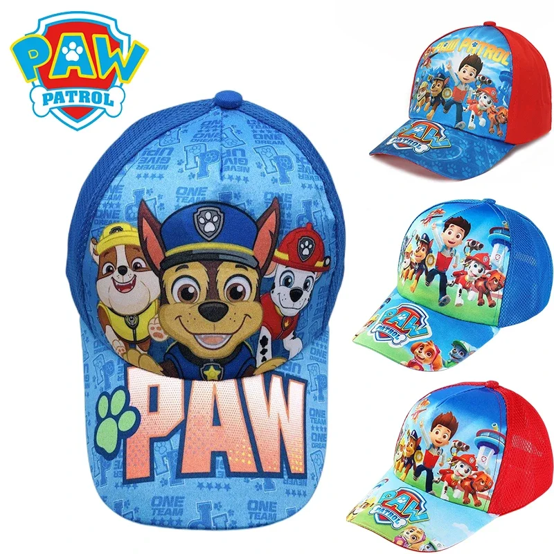 Czapka z daszkiem psi Patrol pościg dla chłopców dziewczęcy czapka hip-hopowa czapka typu Snapback uroczy letni Outdoor Sunhat sportowe daszki