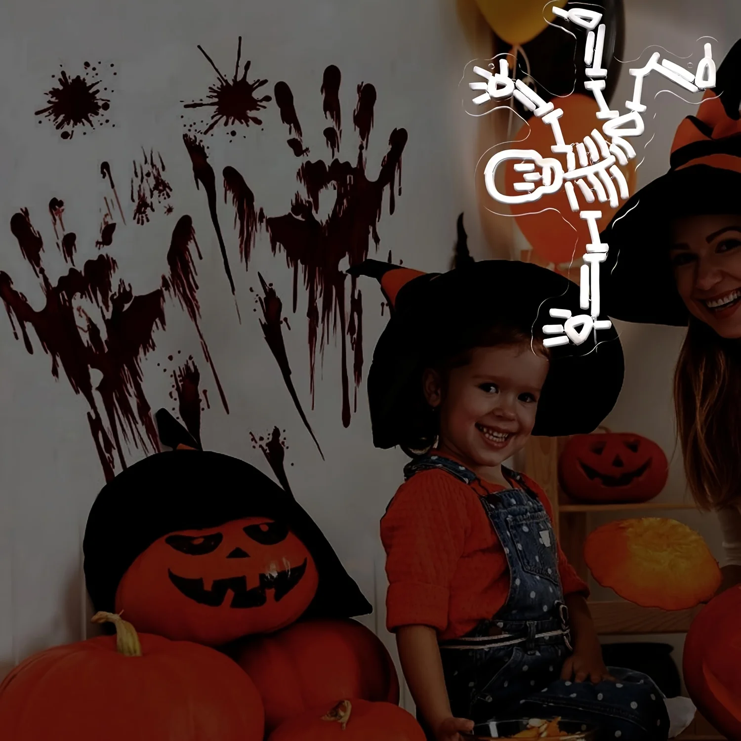 Dancing Skeleton Neon Light LED Neon Sign USB Powered for Bedroom Man Cave Game Room Helloween Party Decor Gift for Family