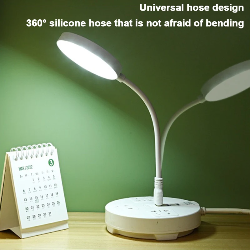 USB Reading Night Lights LEDs Super Bright Book Light 5V Flexible Table Lamp Touch Switch Dimming For Laptop Notebook PC Compute