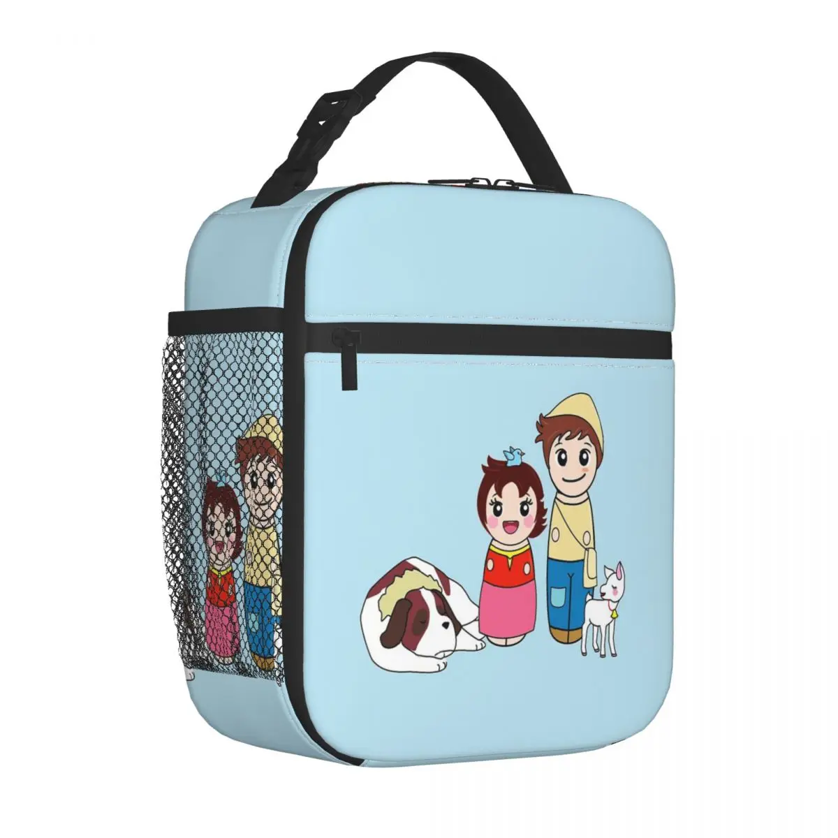 Kokeshis Heidi And Pedro Insulated Lunch Bags Thermal Bag Reusable Lunch Container Heidi Alps Lunch Box Tote Bento Pouch Outdoor