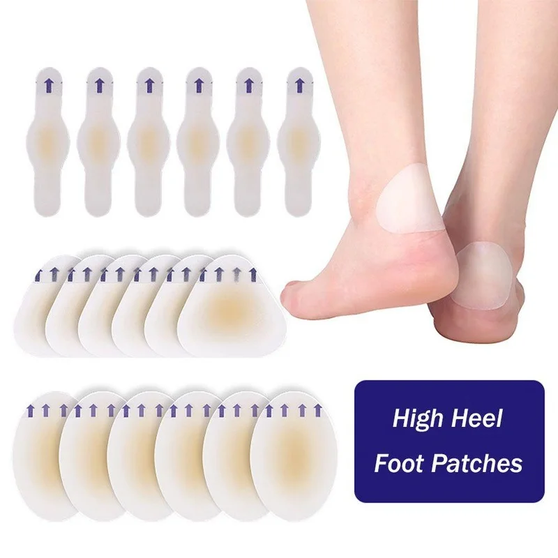 Ensemble de Bandages adhésifs hydrocolloïdes imperméables, 5 pièces/ensemble, patchs adhésifs Anti-usure pour talons, Gel autocollant, soulagement de la douleur, pédicure