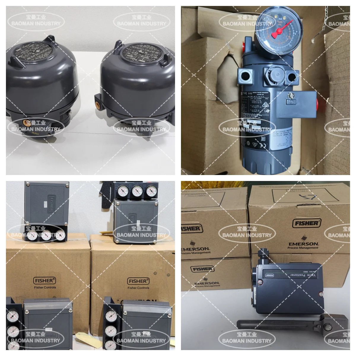 Fisher 4195KA Pneumatic Gauge Pressure Controller Proportional-Only Control Relay with Customizable Nozzle Design OEM Support