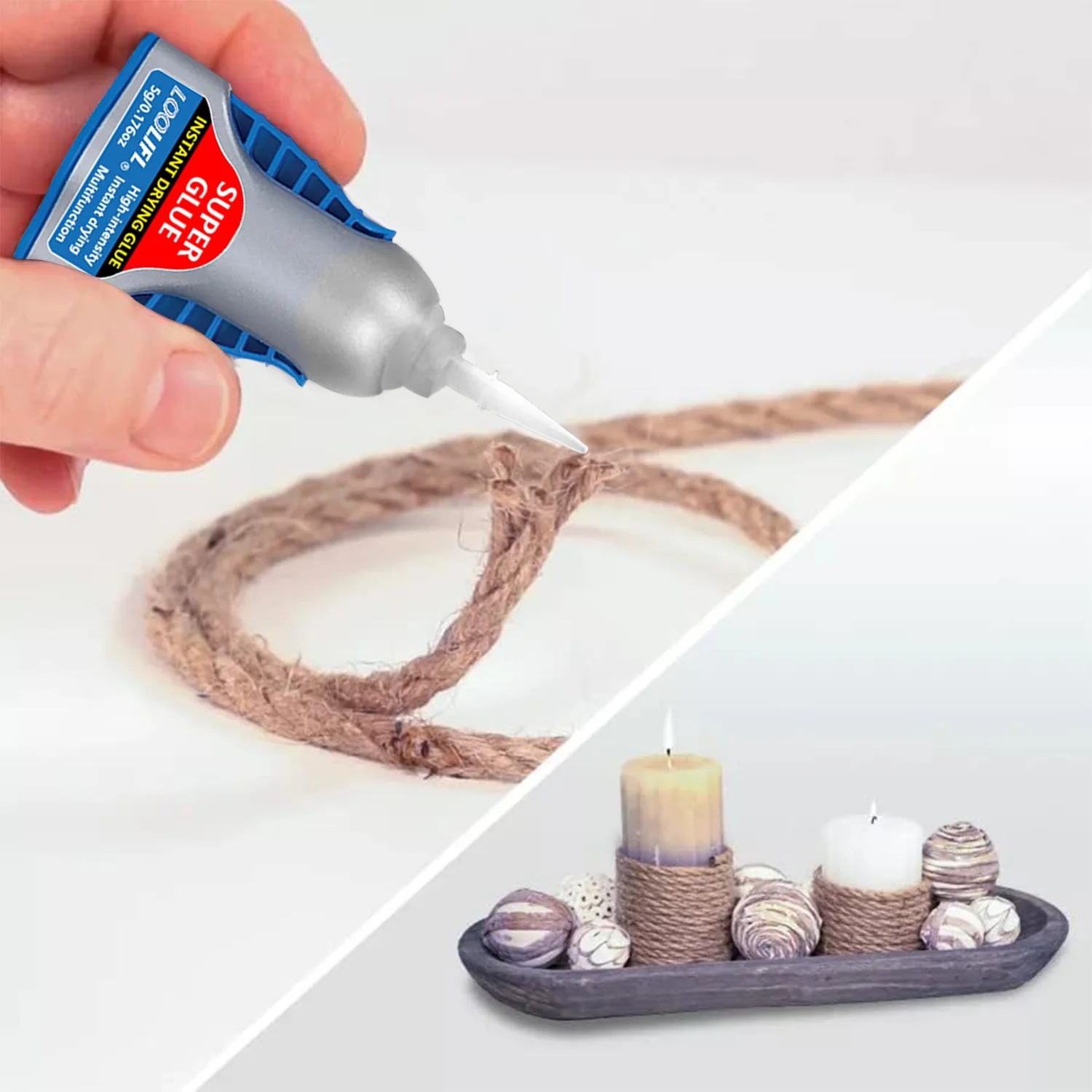 A cola forte é uma cola forte transparente de hidroacrilato seca rápida e sem sabor, adequada para a ligação de vários materiais.