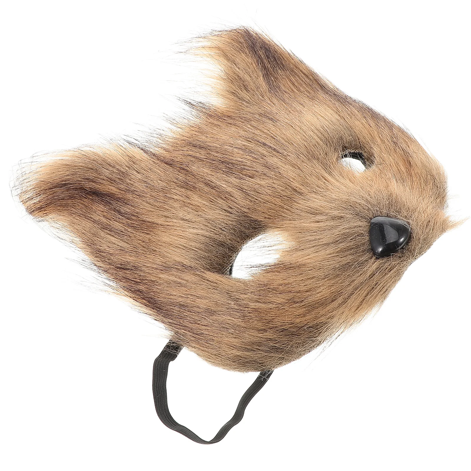 

Half Face Animal Masks Fox Cat Mask for Adults Halloween Costume Parties Realistic Masquerade Accessories Cartoon Foxy Hair