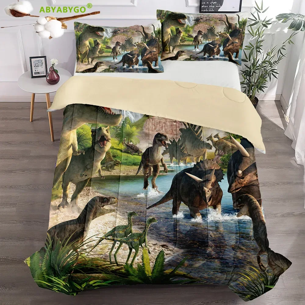 3D Hot Sale Bedding Soft Dinosaur Comforter Set Twin Queen King Jurassic Comforter Microfiber Duvet Blanket for Four Seasons