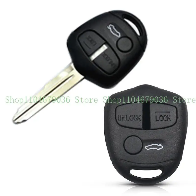 

Upgraded 2/3 Button Vehicle Keys for Shell Car Remote for Key Cover for Case for Mitsubishi Lancer EX Replacement Part