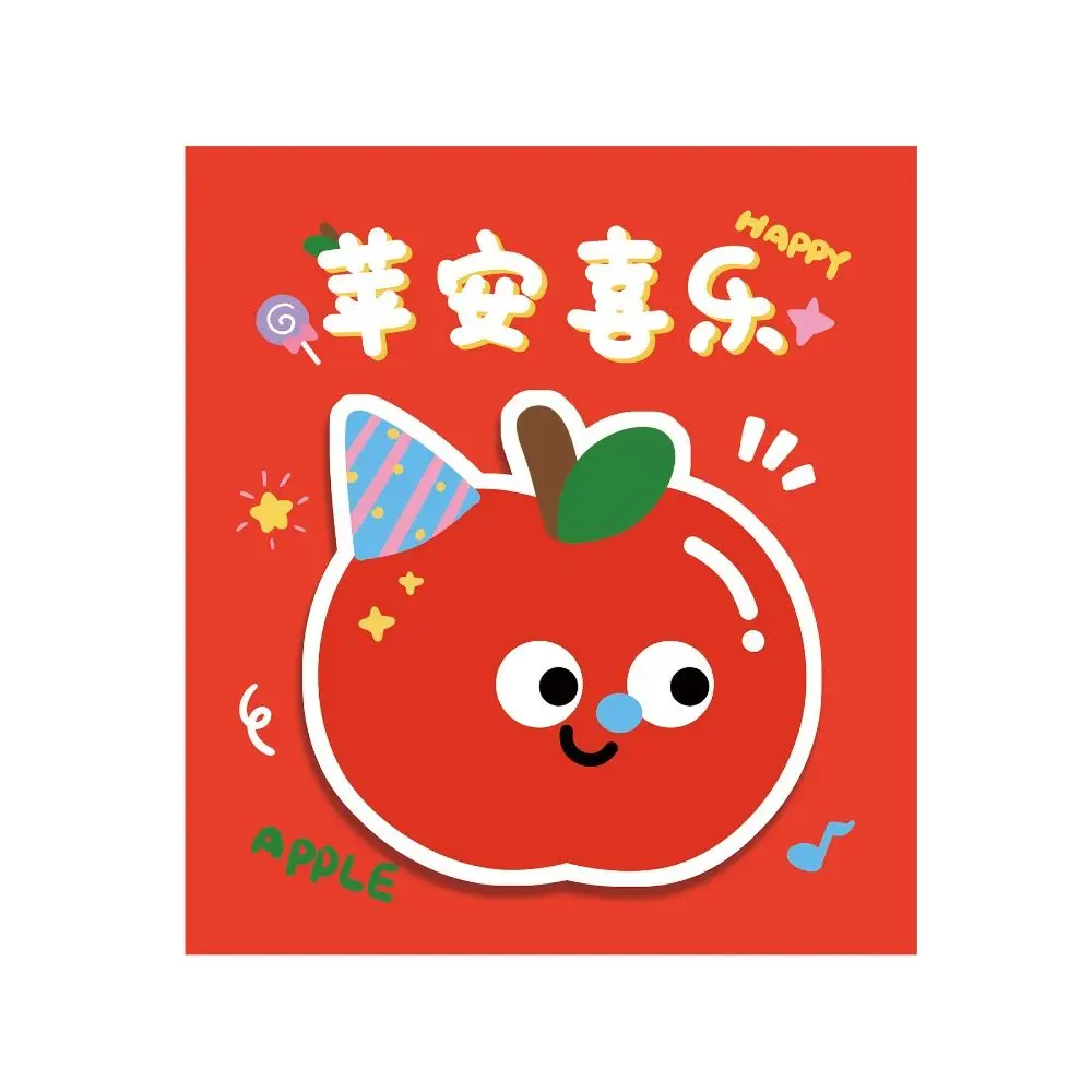 30Pcs/Set Paper Thickness Fruit Text Stickers Paper Not Easily Damaged Notes Notepad Strong Viscosity