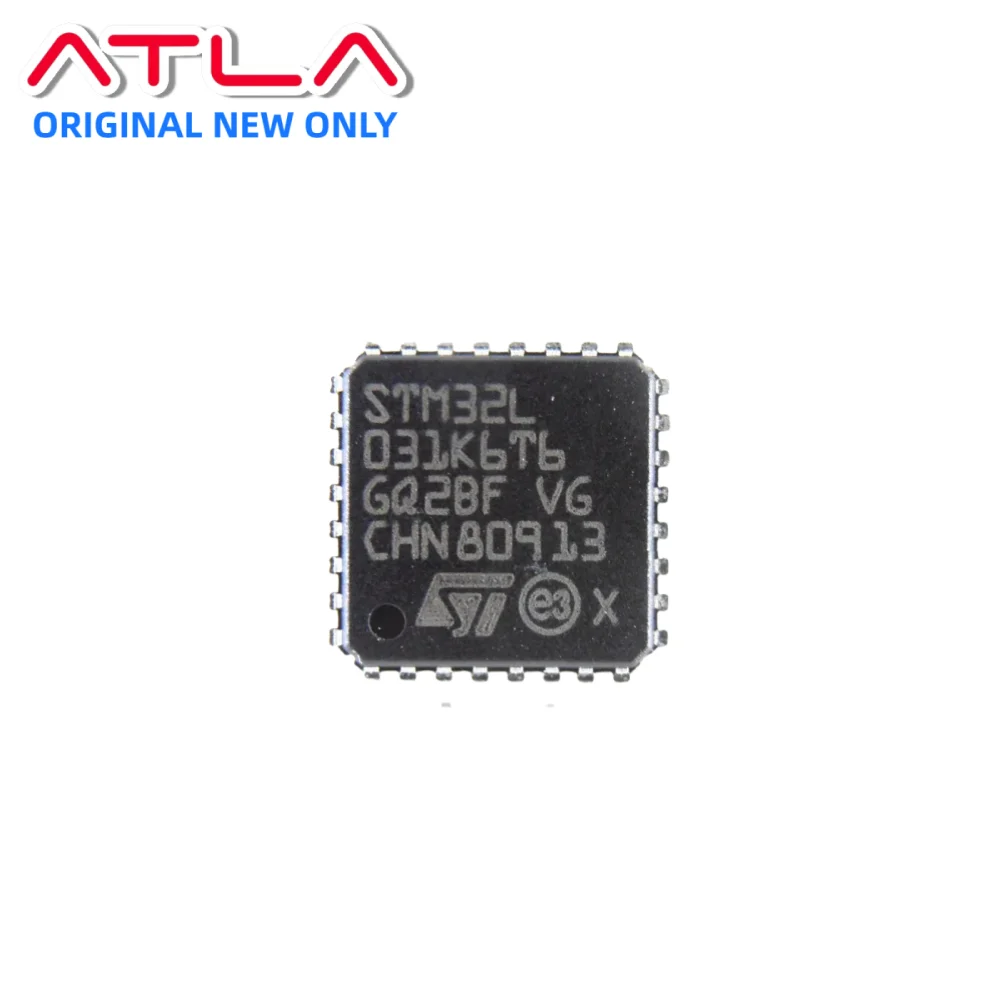 

1-10 шт. STM32L031K6T6 QFP-32 со сверхнизким энергопотреблением ARM Cortex-M0 + MCU 32 МГц 32 КБ флэш-памяти 8 КБ SRAM 1 КБ EEPROM промышленного уровня