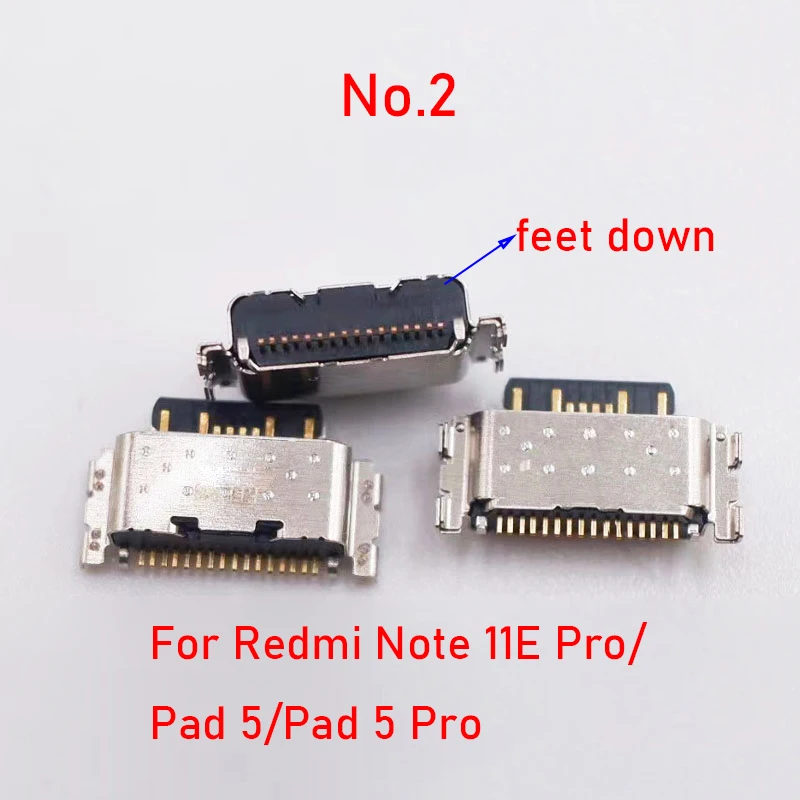 10pcs USB Charging Dock Port For Xiaomi Pad 5/Pro Redmi 10C Note11 E/Note11S/Note11E Pro/Note 11E 11S Charger Connector Plug