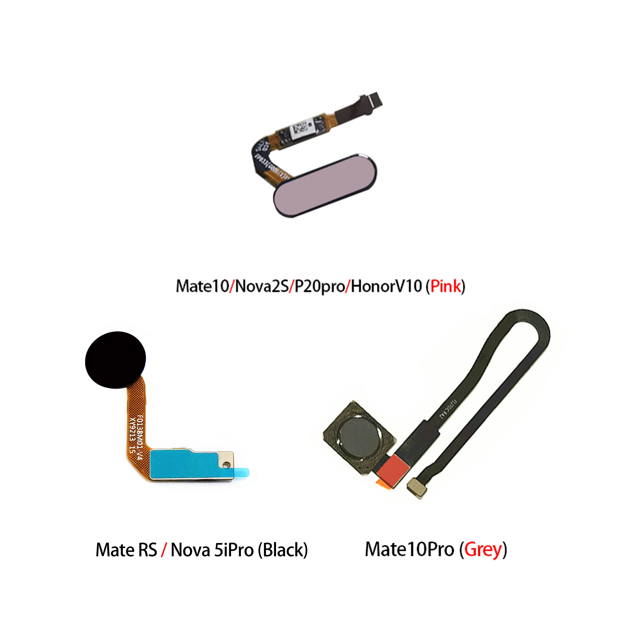 Touch ID Fingerprint Sensor Scanner Flex Cable For Huawei Mate RS 5i 10 P20 Pro Nova2S Back Home Return Button Key Replace Parts