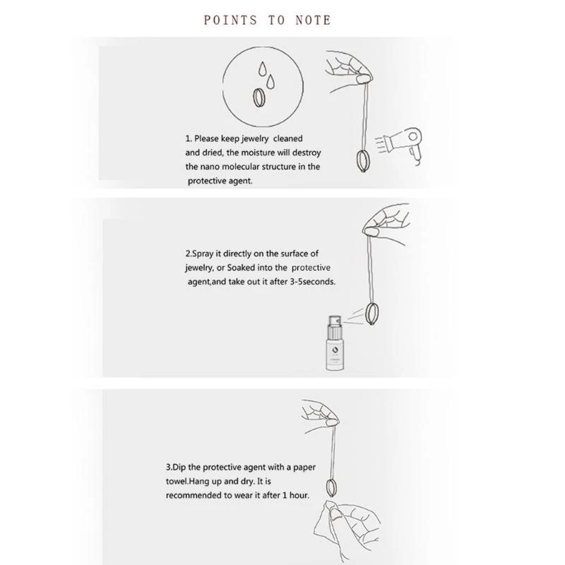 Durable Jewelry Coating Clear Protective Polish Agent Easy to Clean Surface DIY D0LC