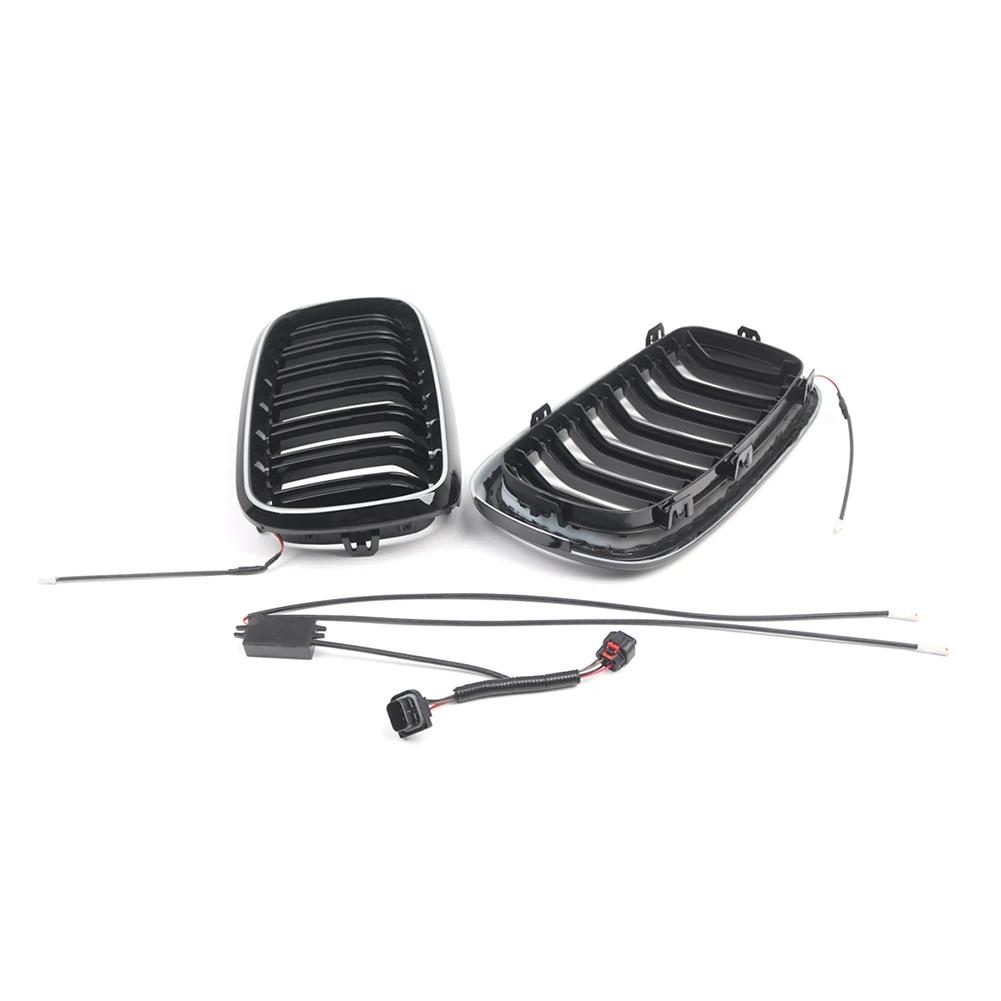 

For BMW-Compatible Front Kidney Grille with Integrated LED Illumination for X5 F15 X6 F16 X5M F85 X6M F86 2013-2018