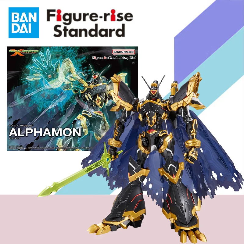 

Bandai Original Figure-rise Standard FRS Digimon Adventure Anime Model ALPHAMON Figure Assembly Model Kit Toy Gift for Kids