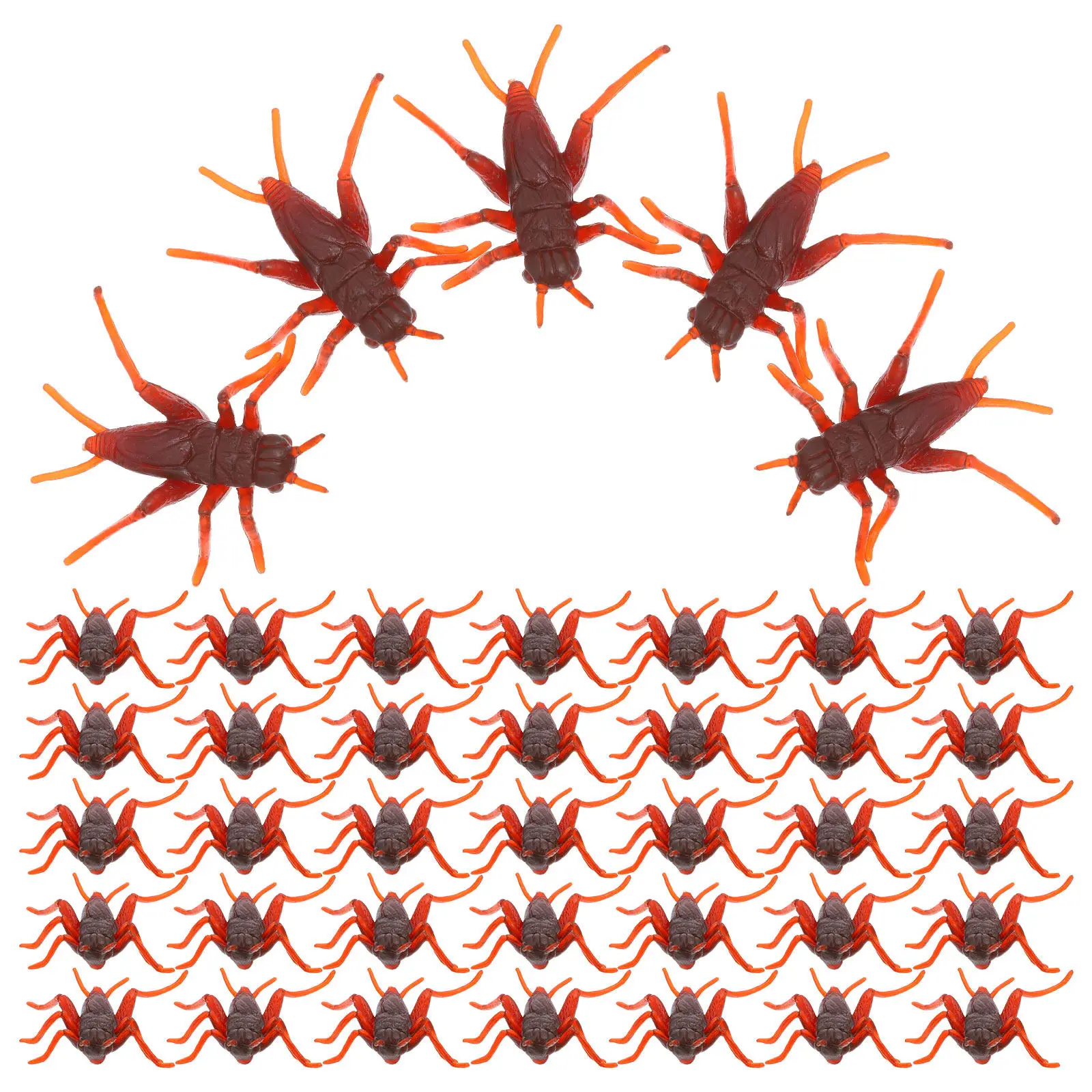 

50Pcs Realistic Simulation Crickets Prank Props Plastic Fake Crickets for Kids April Fools Day Pranks and Fun Prank Prop