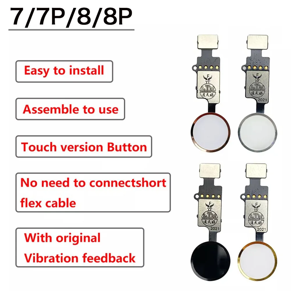 Home Button 4th Gen. YF For iPhone SE 2022 / SE 2020/ 7 / 8/ 7 Plus / 8 Plus - Fingerprint Touch ID Flex Cable