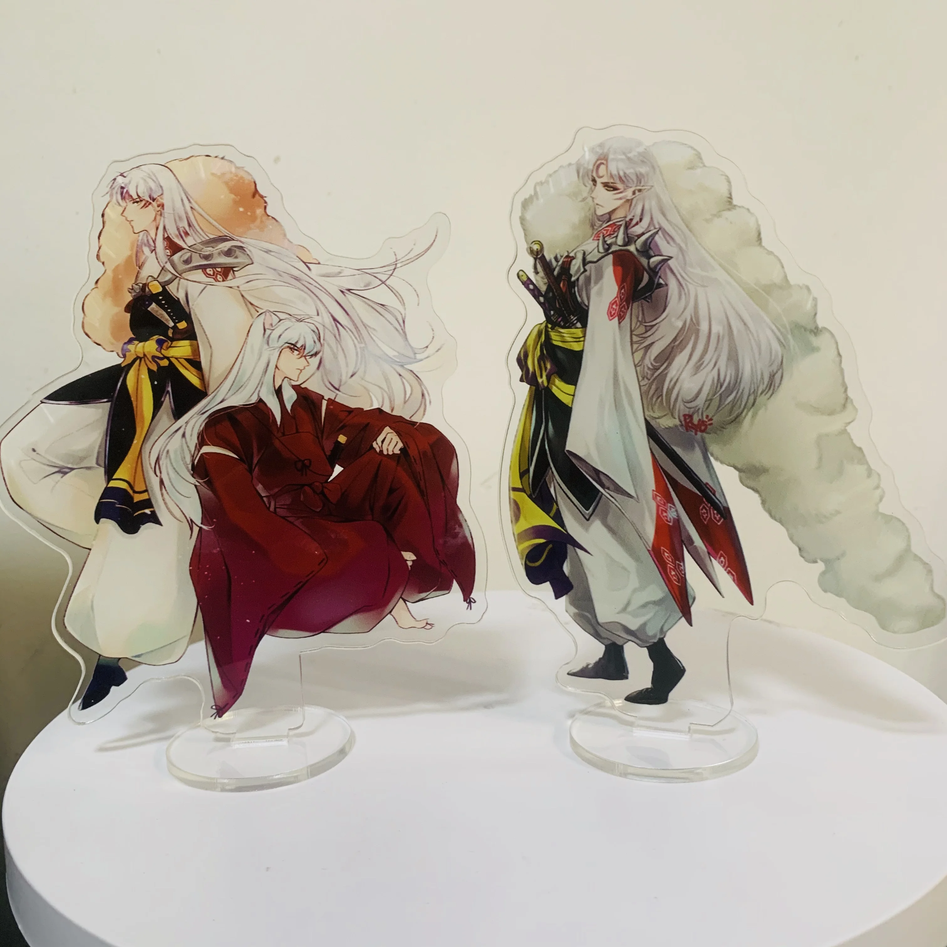 Anime Inuyasha Character Model Fashion Cosplay Sesshoumaru Acrylic Standing Sign Tabletop Decoration Toys Fans Gifts