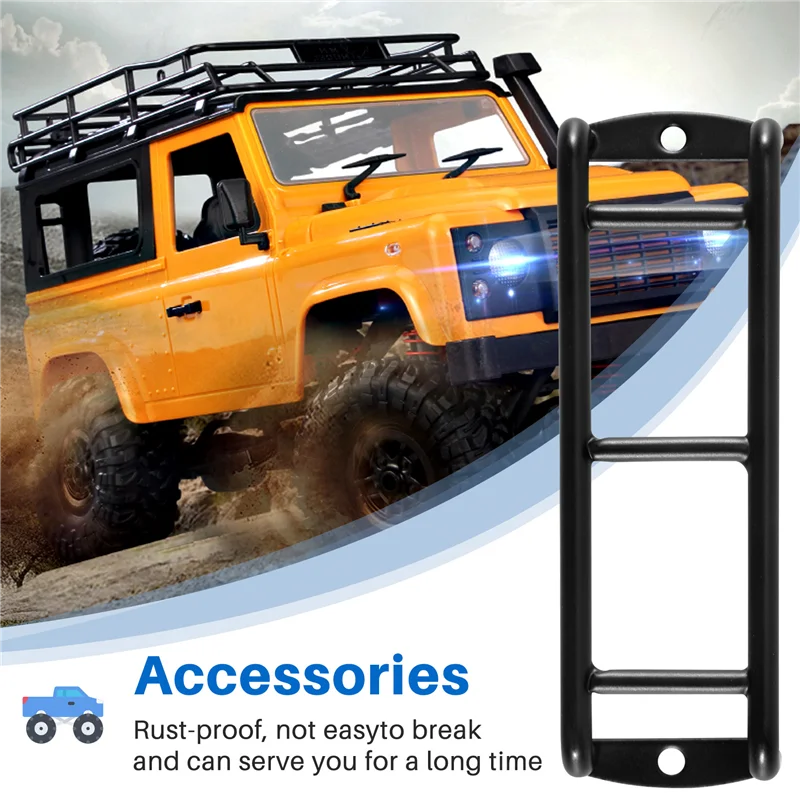 B05C-Rc Car Metal Mini Ladder Stairs Accessories For Traxxas Trx4 Trx-4 Bronco Defender Body Scx10 90046 90047 D90 1/10 Rc Crawl