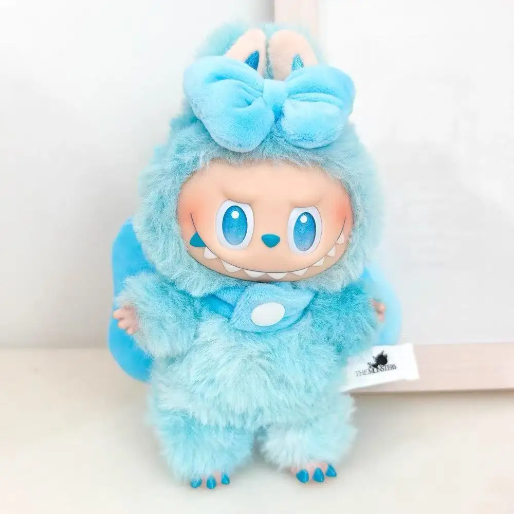 Neuer Stil 15/17 cm Labubu-Puppe mit Schleife verzierter Anzug, Kleidungsset, Ersatz-Outfit für Ropa Labubu 3.0 Big Into Energy