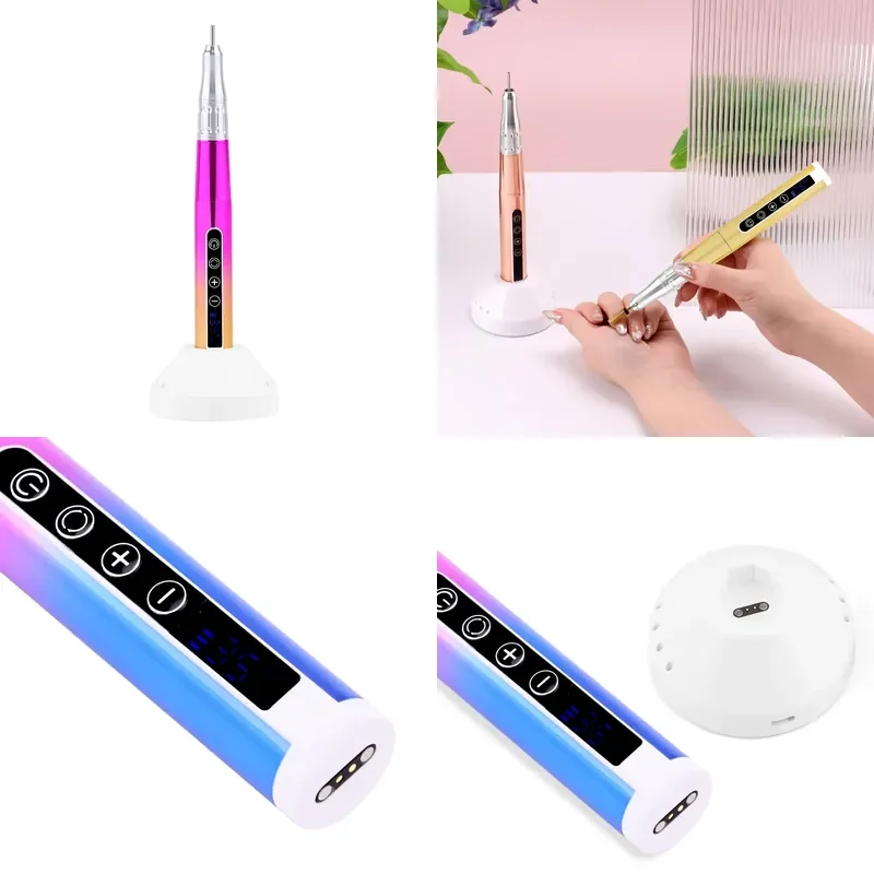 

【CHIMU HOME】 Ultra Smooth Coreless Portable Professional 35K Cordless Rechargeable Nail Drill with 3 Fully Adjustable Preset